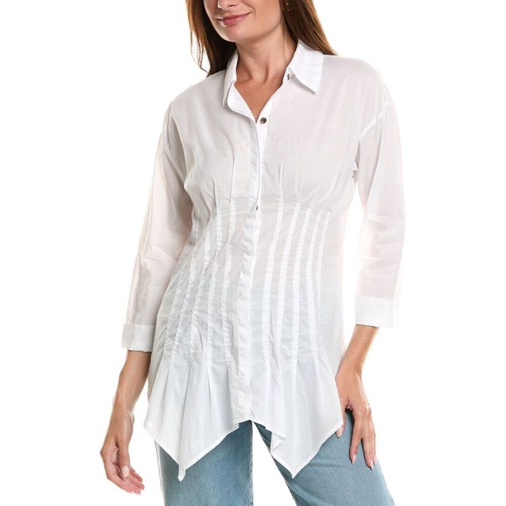 Xcvi Womens  Aslan Blouse, White